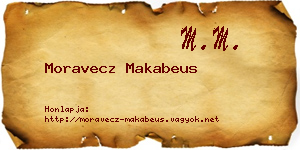Moravecz Makabeus névjegykártya